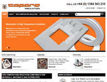 Tablet Screenshot of caparo-insulation.com